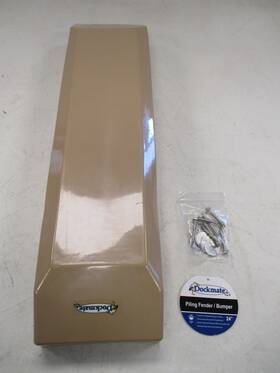 360801 Dockmate 34861 24 Inch Inflatable Piling Fender Bumper Beige / Beig Boat