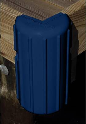 34898 Dockmate Blue 8 Inch X 16 Corner Marine Dock Bumper Fender - New
