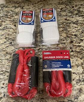 Dockmate 737826033133 Dock Mate Snubber Line 2- 4 Ft. Anchor 1/4 X 50 New