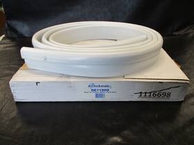 De11800 Dockmate Slant Inch P Profile Dock Edging 16ft Roll White Marine Boat