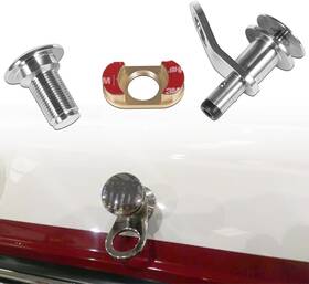 Drqp15041505 Dr-auto 1/2ftft Marine Stainless Steel Quick Release Fender Kit Mount Brackets Hanger