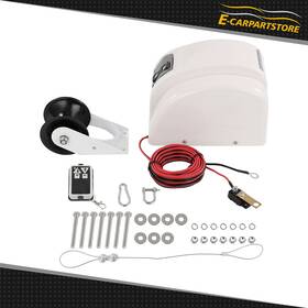 Ec135245p03 E-carpartstore Boat Anchor Winch Electric Marine With Wireless Remote Free Fall 45 Lbs