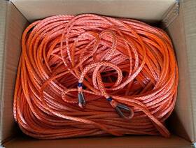 Ez-0811 E-z Anchor Puller 600ft Of 1/4 Inch Uhmwpe Rope Dyneema / Spectra - Orange Color