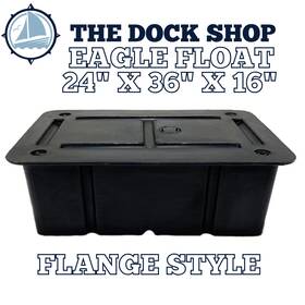Ef2316f Eagle Floats Flange Style 24 Inch X36 X16 Float Dock - Foam Filled- 15 Year Warranty
