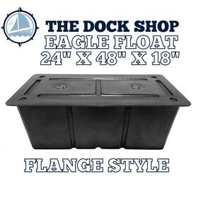 Ef2418f Eagle Floats Flange Style 24 Inch X48 X18 Float Dock - Foam Filled- 15 Year Warranty