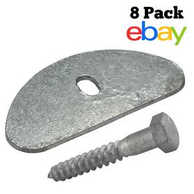 Eagle Floats Hw-hbs/sw-3/8x4-8 Float Mounting Hardware 3/8 Inch X4 Hex Lag Bolt And Custom Washer 8qty