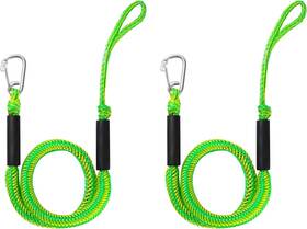 Docklines45 Easylife-home 2 Pack 3 Ft Bungee Dock Lines With Stainless Steel Clips Shock Absorbing Mooring