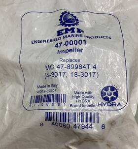 47-89984t4 Emp Marine 47-0001 New Genuine Impeller For Mercury