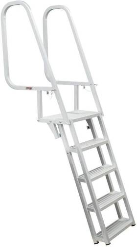 3005.3916 Extreme Max Deluxe Flip-up Dock Ladder Welded Step 5-step