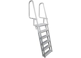 Extreme Max 3005.4122 Deluxe Aluminum Flip-up Dock Ladder - 6-step