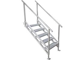 3005.4333 Extreme Max Jumbo-tread Universal Mount Dock Stairs With Railing - 5-step