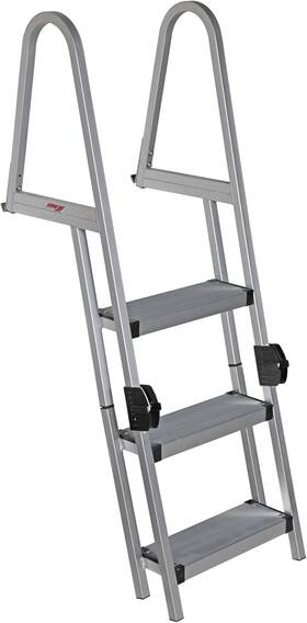 3005.5284 Extreme Max Hd Aluminum Pontoon And Dock Ladder 15.75 Inch Wide 3-step