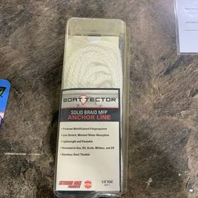 3006.2045 Extreme Max Boattector 3/8 Inch X 50ft Solid Braid Anchor Line With Thimble -white