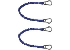 3006.2903 Extreme Max Boattector Line Snubber And Bungee 2-pack - 18 Inch With Hooks Blue