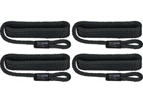 3006.3363 Extreme Max Boattector Solid Braid Mfp Fender Line 4-pk 3/8 Inch X5ft Black