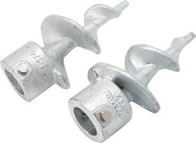 Extreme Max 3006.6851 Galvanized Auger Foot For Dock Post - 1-1/4 Inch Set Of 2