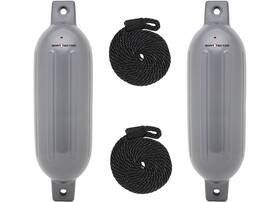 Extreme Max 3006.7444 Boattector 4.5 Inch X 16 Fenders Value 2-pack - Gray