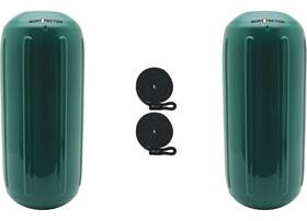 3006.7471.2 Extreme Max Boattector Htm Inflatable Fender 2pk 6.5x15 Inch Forestgreen