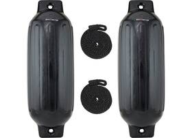 Extreme Max 3006.7515 Boattector Inflatable Fender Value 2-pack 85 Inch X 27 Black