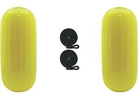 3006.7733.2 Extreme Max Boattector Htm Inflatable Fender 2pk 8.5x20 Inch Neon Yellow