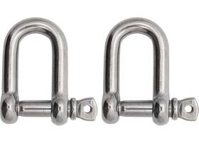 3006.8249.2 Extreme Max Boattector Stainless Steel D Shackle - 5/8 Inch 2-pack