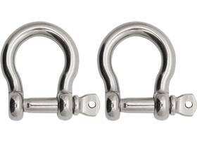 Extreme Max 3006.8303.2 Boattector Stainless Steel Bow Shackle - 3/4 Inch 2-pack