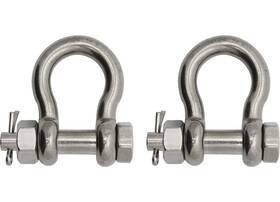 3006.8378.2 Extreme Max Boattector Ss Bolt-type Anchor Shackle - 1/2 Inch 2-pack