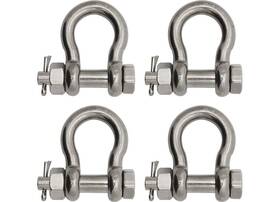 3006.8378.4 Extreme Max Boattector Ss Bolt-type Anchor Shackle - 1/2 Inch 4-pack