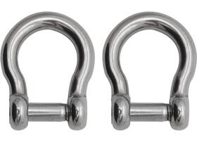 Extreme Max 3006.8411.2 Boattector Ss Bow Shackle With No-snag Pin - 3/8 Inch 2-pack