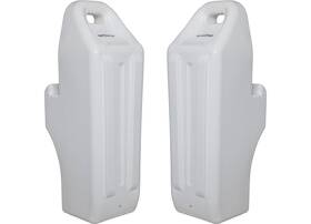 3006.8765 Extreme Max Pontoon Inflatable Boat Fender With Locking Handle White Pair