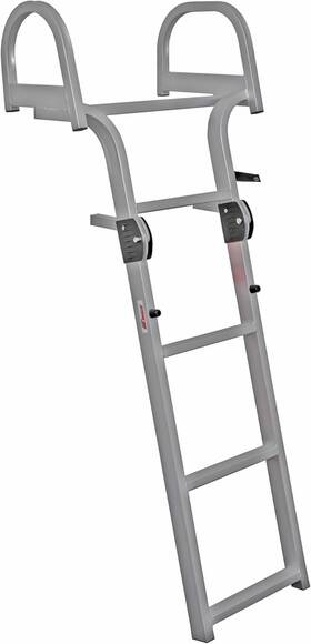 3006.8887 Extreme Max Wide Entry Aluminum Folding Dock And Pontoon Ladder 4-step