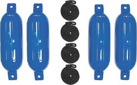 3006.7495 Extreme Max 8.11368e 11 Blue Boattector Inflatable Fender Value 4-pack-6.5 Inch X 22