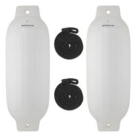 3006.7512 Extreme Max 811368030710 Boattector Inflatable Fender 2-pack - 8.5 Inch X 27 White