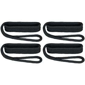 3006.3383 Extreme Max 811368038242 Boattector Premium Double Braid Nylon Fender Line Value 4pack 3/8 Inch X 6