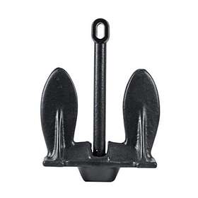 3006.6530 Extreme Max 814166022956 Boattector Vinyl-coated Navy Anchor - 28 Lbs