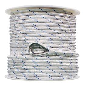 3006.2519 Extreme Max 814166027579 Boattector Double Braid Nylon Anchor Line With Thimble