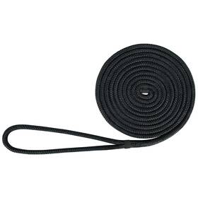 Extreme Max 865362001948 Double Braid Nylon Dock Line 1/2 Inch X 15ft For Boats Durable Black
