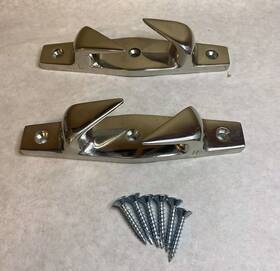 Fairlead 549510303087 Set Of 2 Left And Right Stainless Steel Anchoring Docking 6 Inch Boat Cleats