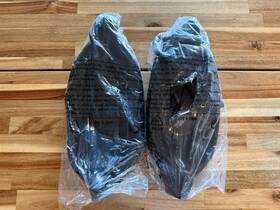 4537 Five Oceans Boat Fenders Black Inflatable Ribbed Bumpers 4.5x16inch 2 Pack