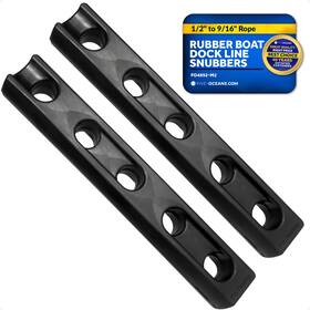 4892-m2-ns Five Oceans 2-pack Marine Rubber Boat Dock Line Snubbers 1/2 Inch To 9/16 Rope Epdm