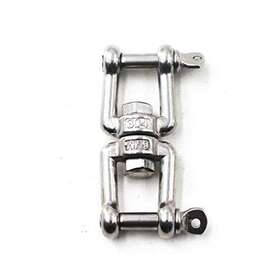 Flomore 079747414906 M10 Swivel Double Shackle 304 Stainless Steel Boat Anchor Chain Connectors Pa