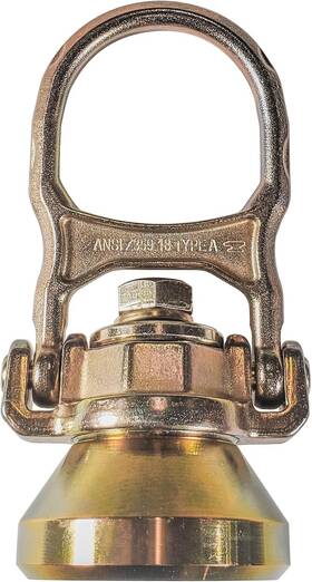 Stwd5k Frontline Fall Protection Alpha Swivel 5k Steel Anchor With Weld-on Puck
