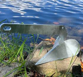 Fucnen 740628712212 13 Lb / 6kg Boat Anchor Delta Style Hot Dipped Galvanized Steel