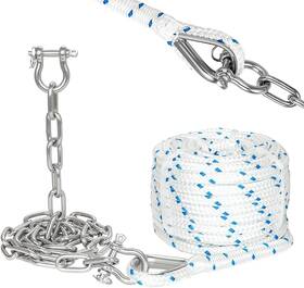 Fuqin-src31-58200-51610 Fucnen 5/8 Inch Boat Anchor Rope 200ft 316 Stainless Steel Chain 5/16 X 10ft