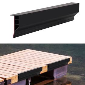 De11620 Gaahing 10pc 19.7in Boat Dock Side Bumper Black Full Face Edging Pier Guard New