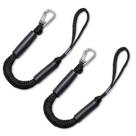 Hei-dangou-4ft-fba Gangxun Bungee Dock Lines With Clips - Heavy Duty Marine Grade Elastic Boat Ropes 18