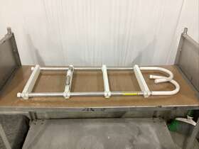 05047 Garelick Portable Folding Boarding Ladder 7 Inch Hook Damaged/out Of Box