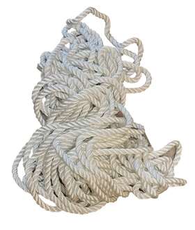 Gen-4-81105 Gen3 Marine 5/8 White 3 Strand Twisted Nylon Rope 132 Ft