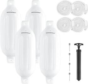 9423-19403-04a Goodsmann 4 Pack Boat Fender Inflatable Marine Bumpers Kit Use To Pontoon