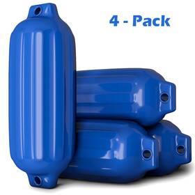 Goplus 940350851041 4 Ribbed Marine 8.5 Inch X 27 Boat Fender Vinyl Bumper Dock Shield Protection Blue